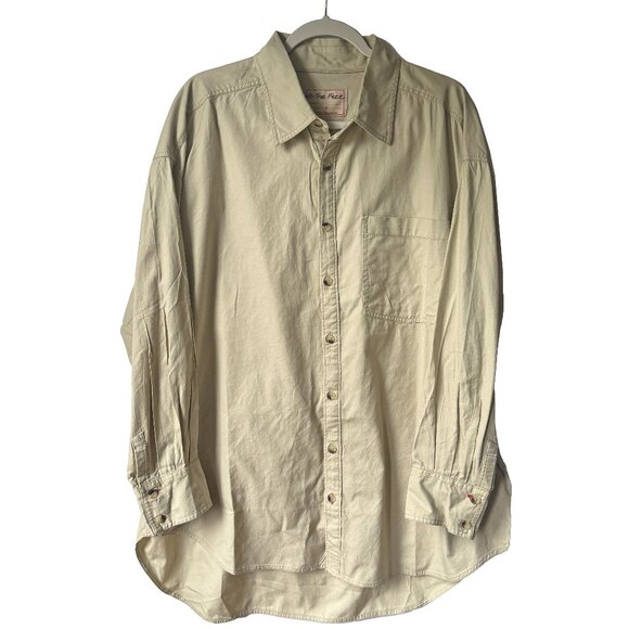Free People We The Free Freddie Buttondown Shirt in Castle Wall Size Medium NWT - Picture 3 of 10
